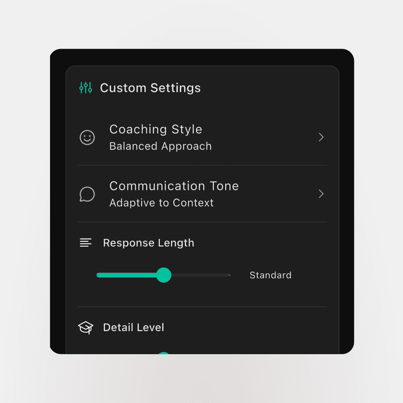 Screenshot: Customize Settings (Optional)