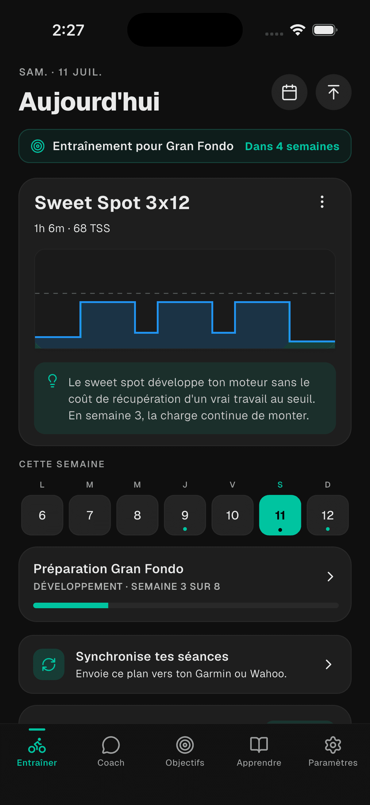 WattsUp app home screen